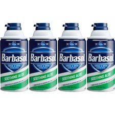 4 Pack - Barbasol - Thick and Rich Shaving Cream With Soothing Aloe 10oz Each