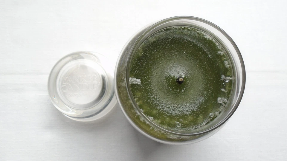 YANKEE CANDLE NEW/UNBURNED "CRISP SPRUCE" JAR 22OZ. BLACK BAND ERA HIGH QUALITY! - Image 2 of 4