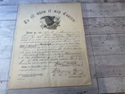ORIGINAL CIVIL WAR DISCHARGE PAPER - 2ND REGT CO.A ILLINOIS ARTILLERY