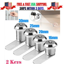 Furniture Cam Lock with 2 Keys Drawer Cabinet Mailbox Door Lock