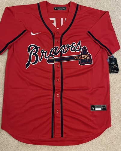 New Ronald Acuna Atlanta Braves Red Jersey Men’s Large