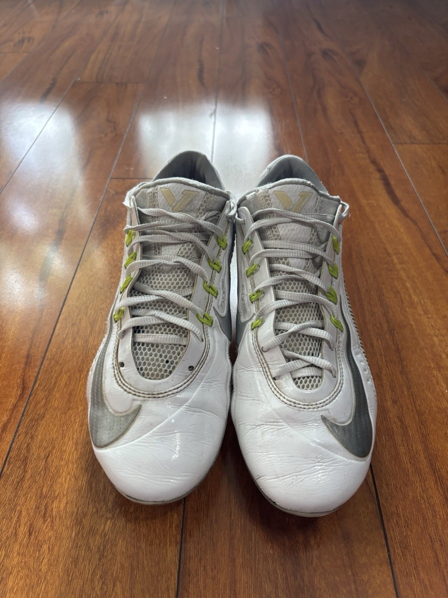 Nike Vapor Carbon Elite 2014 TD Football Cleats White/Silver