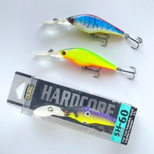 Lot of 3 Yo-Zuri SH-60 Tiger Color Duel Hardcore Shad Fishing Baits & Lures