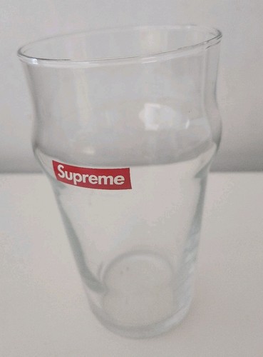 SS13 Supreme Pint Glas klar klein rot Box Logo Accessoire Vintage 2013 Bier - Bild 8 von 10