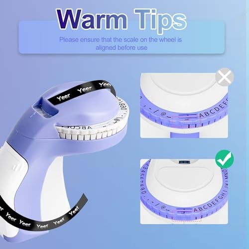 3D Embossing Label Maker with 3 Tapes - Handheld Embosser Machine