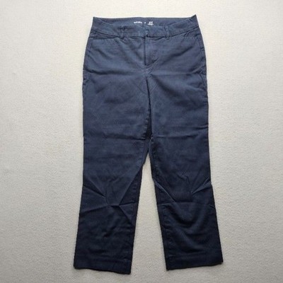 Old Navy Women's Size Ten (10) Navy Blue High-Rise Pixie Casual Pants