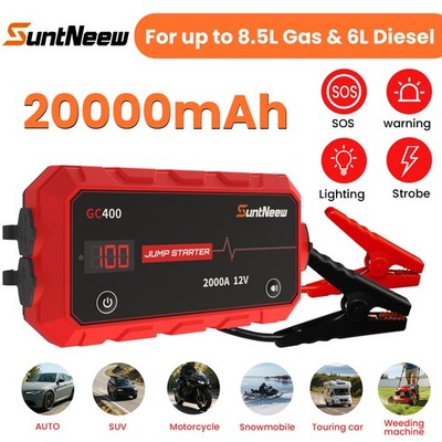 SuntNeew Car Jump Starter Booster Jumper Box Power Bank Battery Charger Portable
