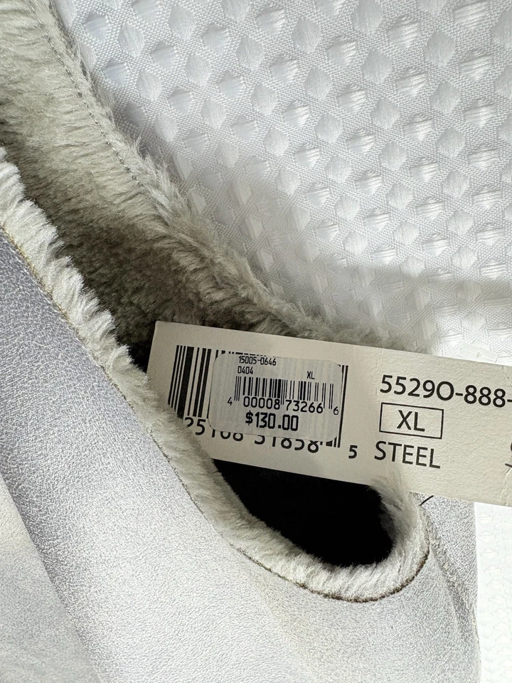 tribal.jeans Faux Fake Suede & Fur Womens Vest Size XL Open Pockets MSRP $130.00 - Image 3 of 4