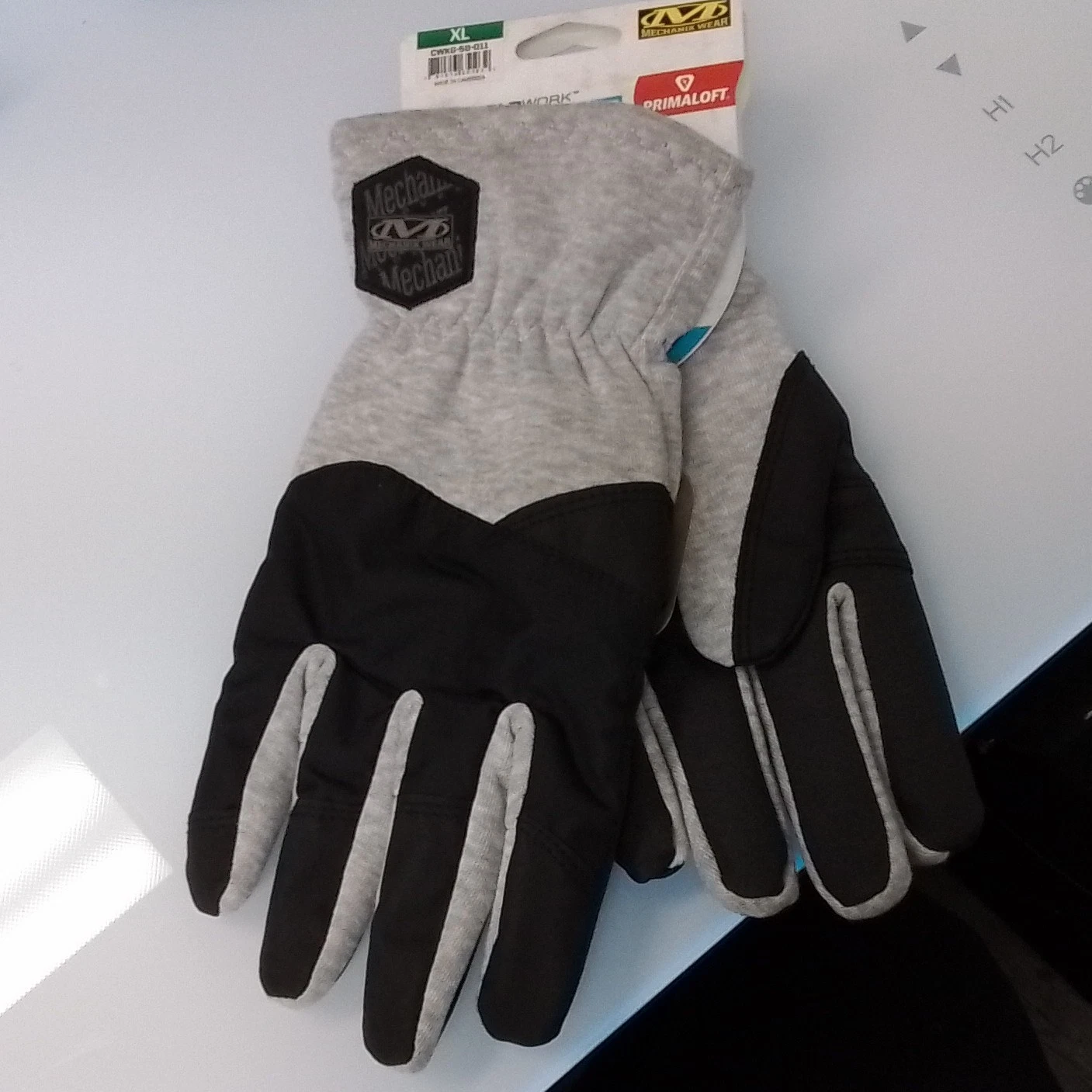 Mechanix Wear Primaloft Winter Gloves XL Gray Black Insulated Wrist