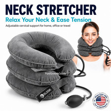 Neck Stretcher Cervical Traction Device Adjustable 3-Layer Neck Relaxer