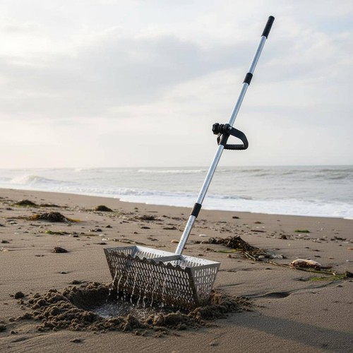 Tooth Sand Rake Detachable Design Stainless Steel Beach Sifter - Picture 4 of 16