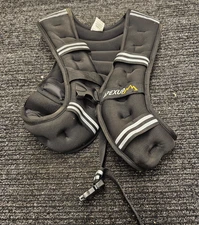 APEXUP 10lbs Weighted Vest Reflective Stripe Black Strength Training Exercise