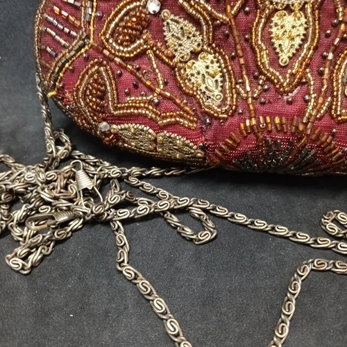 Bolso de hombro con cuentas - algunos daños - Imagen 5 de 12
