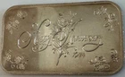 VINTAGE 1974 Happy Anniversary Silver Art Bar CT-5 Crabtree Mint P1109