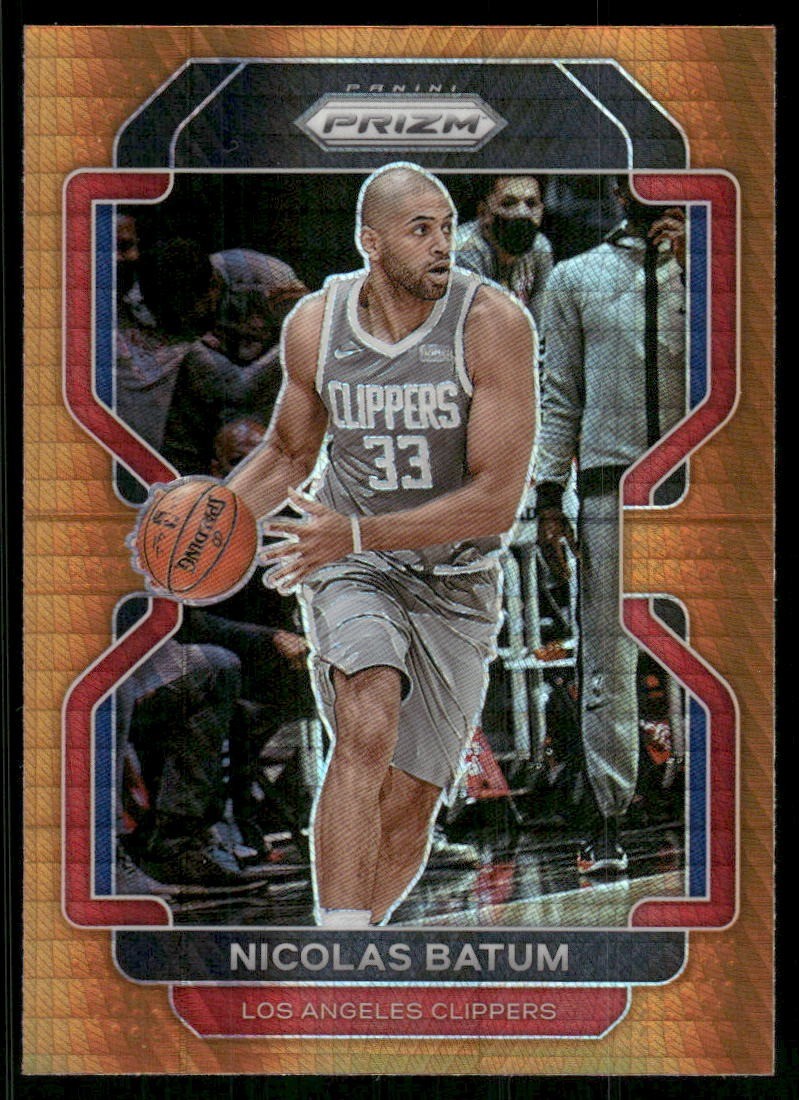 2021-22 Panini Prizm #200 Nicolas Batum Hyper Orange SSP