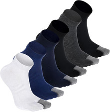 6 Pcs Men's Cotton Split Toe Socks Breathable Moisture Tabi Socks for Japanese S