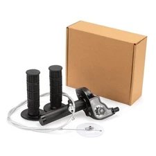  Mini Bike Throttle Kit Universal 7/8" 22mm CNC Quick Action Twist Black