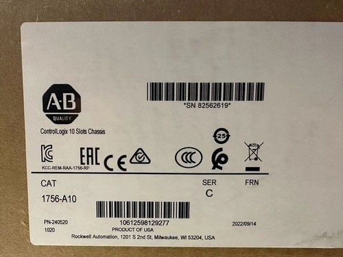 Telaio 10 slot 1756-A10 NUOVO 1756A10 Ser/C ControlLogix - Foto 1 di 2