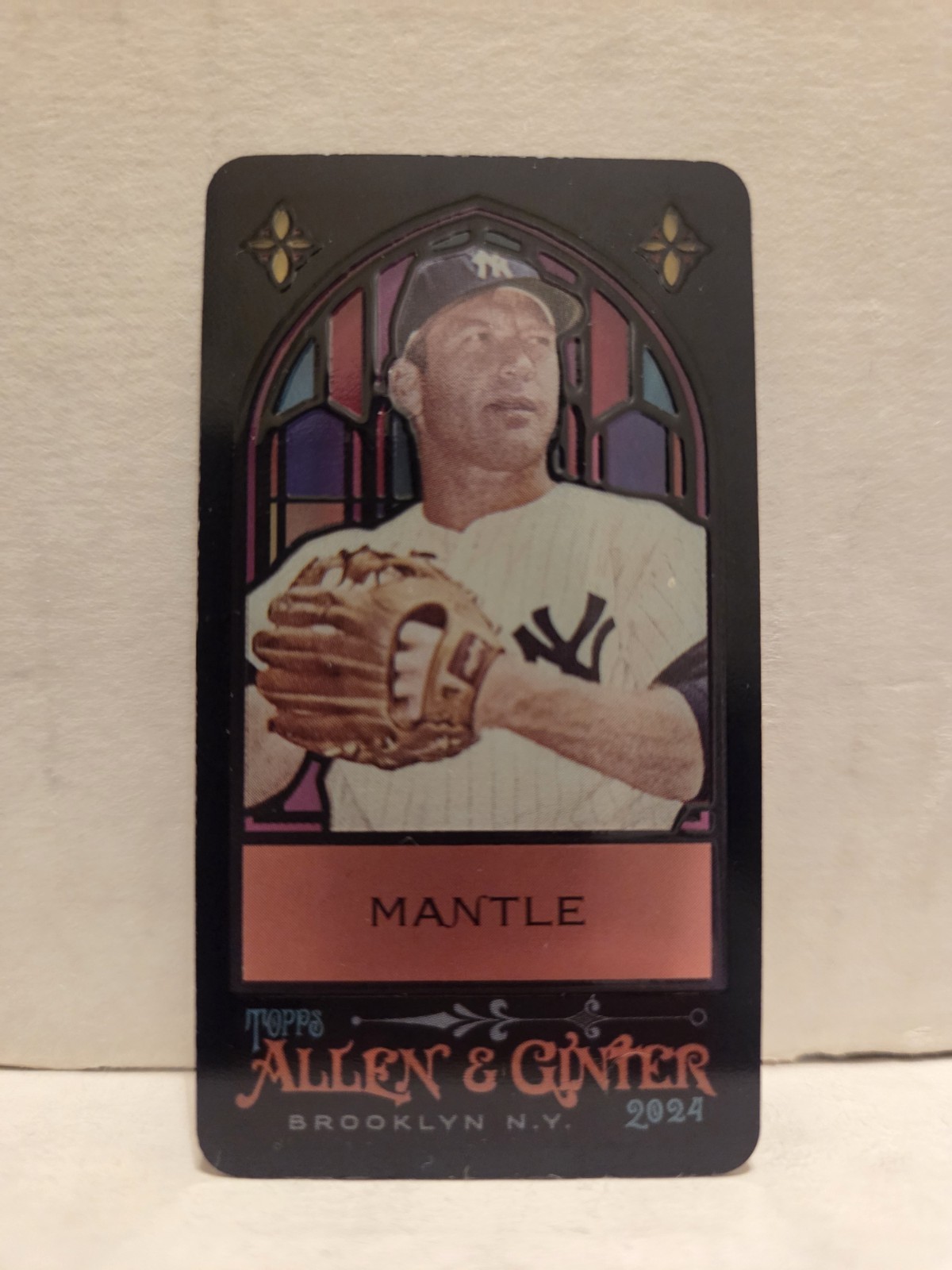 Mickey Mantle 2024 Topps Allen & Ginter #361 Stained Glass Mini SSP Yankees