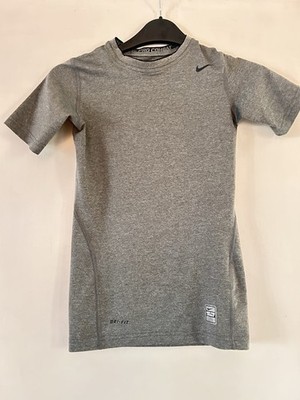 Nike Pro Combat Kinder Compression Top Grau Gr. M (10-12 Jahre) Top Zustand