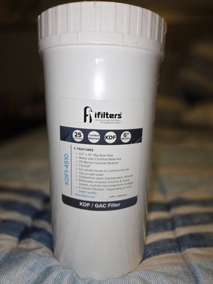iFilters KDF and GAC Well or City Water Whole House Filtration 4.5'' x 10'' 