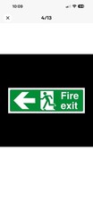 Fire Escape Signage Set X15 Pack Strong Adhesive (100X300mm) for Safety