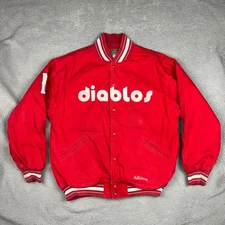 Diablos Rojos Del Mexico Varsity Jacket Men 3XL Red Stall & Dean Devil Vintage 1