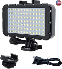 Suptig Underwater Lights Dive Light 84 LED High Power Dimmable Waterproof LED