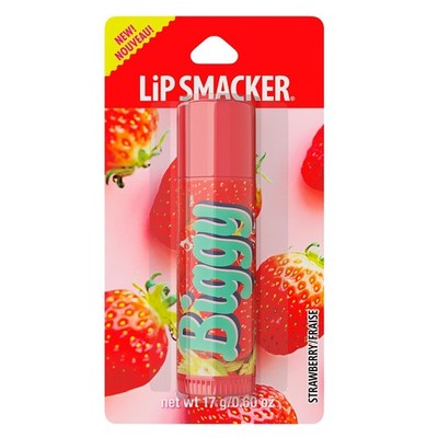 Lip Smacker Biggie Balm, Nostalgic Flavor, Ultra-Moisturizing Strawberry