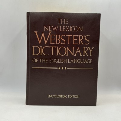 Websters Encyclopedic Dictionary Deluxe Edition New Lexicon English Language-HC