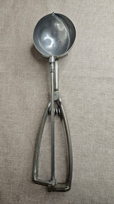 Vintage Eisportionierer Retro BONZER 16 Edelstahl Chrom Eisportionierer