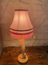 25 Inch tall  Pink desktop Christmas leg  Lamp leglamp