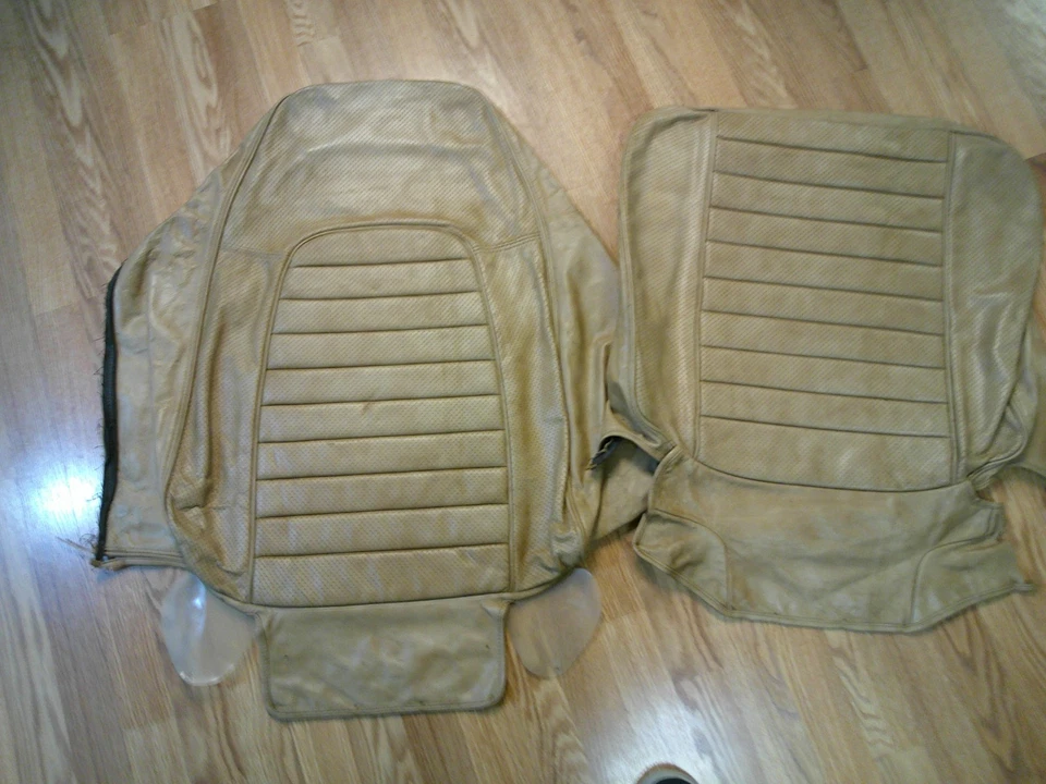 Nuevo de Lote Original 1970-1972 AMC Javelin/AMX Cuero Original Fábrica Cubierta de Asiento Pieles Foto 2 de 4