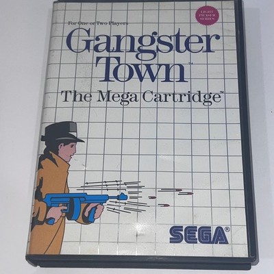 Gangster Town - Vintage 1987 Sega Master System Game Cartridge