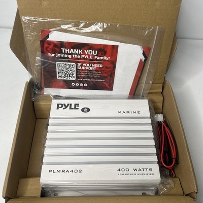 Pyle Hydra Marine 400W 4-Channel Amplifier Waterproof w/Dual MOSFET New In OpnBx