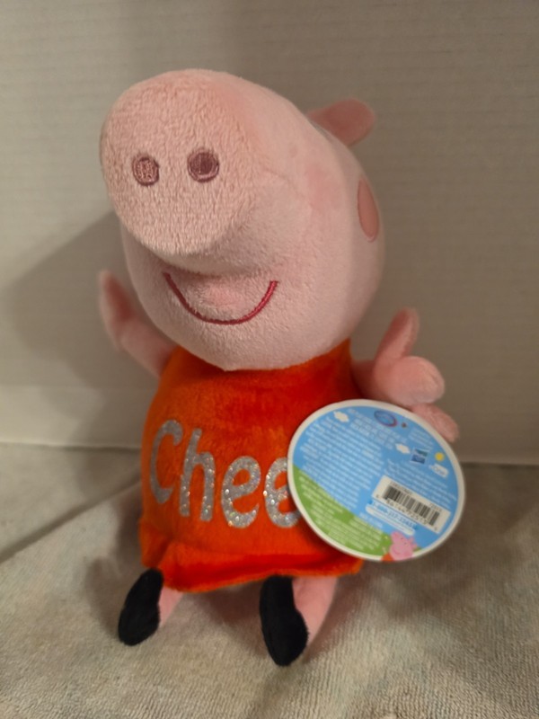 Peppa Pig Plush with Tags 10 Cheer Character Soft Toy Just Play Hasbro