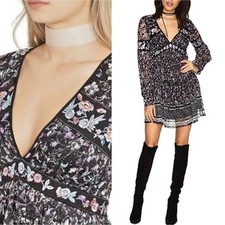 Free People Cherry Blossom Embroidered Size 6 Dress
