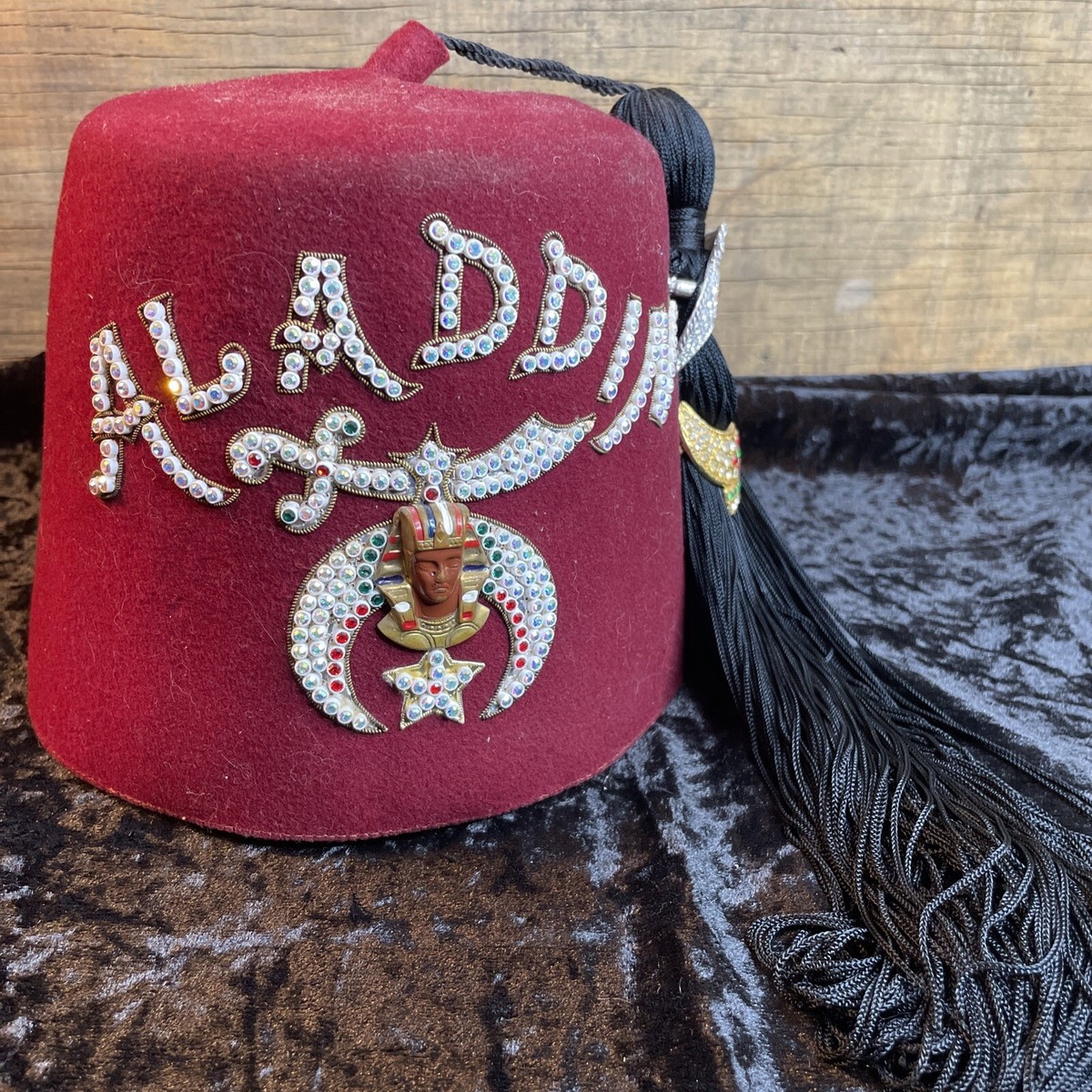 Vintage Shriner Masonic Fez/Hat Aladdin | eBay