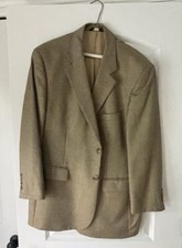 Brooks Brothers Tweed Blazer Mens 45R 50 Silk