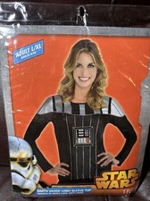 Star Wars Darth Vader Long Sleeve Shirt Adult Womens Costume L/ XL New