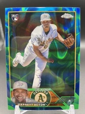 GARRETT ACTON - 2023 Topps Chrome Update RC BlueGreen Lava #USC180 Oakland /125