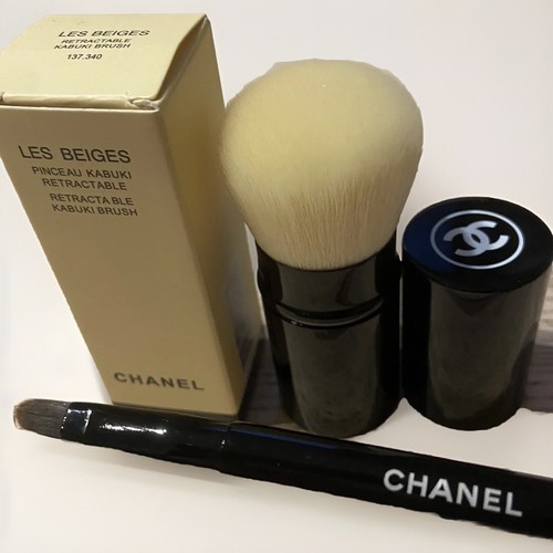 Chanel Powder Brush Les Beiges Pinceau Retractable Kabuki Brush + Lip Brush - 第 1/2 張圖片