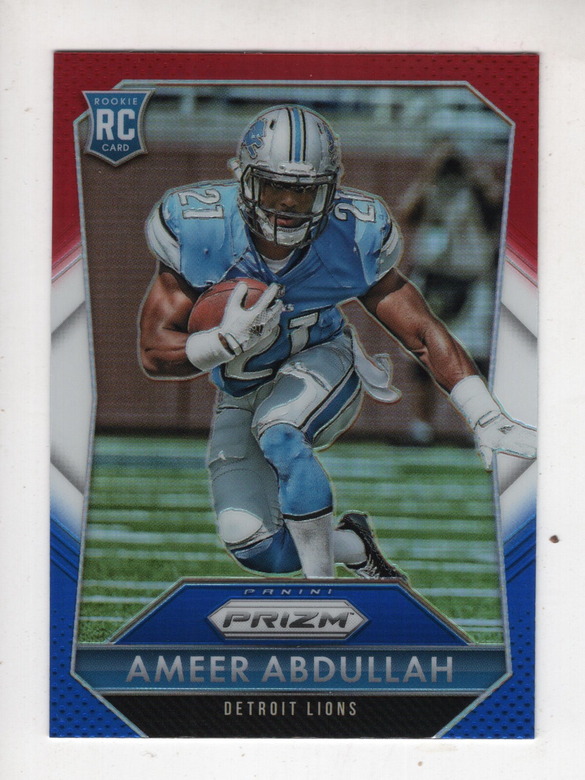 2015 Panini Prizm Red White & Blue Prizm Ameer Abdullah Rooke RC #202