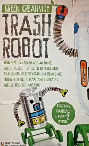 Robot Basura Creative Robot Project Construye 2 Robots 4M Verde Creatividad Sellada - Imagen 3 de 4