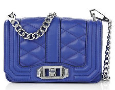 Rebecca Minkoff Quilted Mini Love Crossbody Bag Leather Clutch NWT Cobalt eBay
