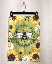Garden Flag Bee Sunflower Daisy Floral Outdoor Small 12.5" x 18" Flowers Yard