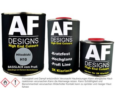 Autolack für Mitsubishi H10 Magellan Silver Metallic 1,25L Klarlack Set