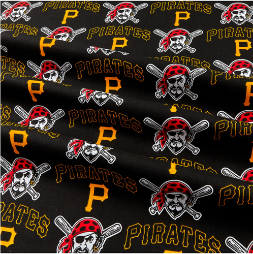 MLB Pittsburgh Pirates 6650-B Cotton Fabric by the Yard - 第 2/4 張圖片