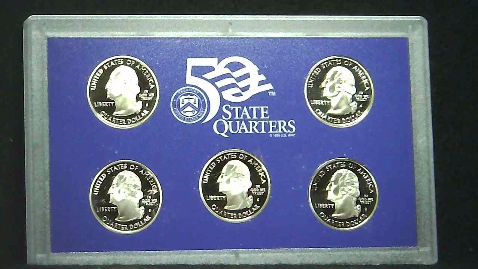 2004-S US Proof State Quarter Mint Set 5 Coins GDC Proof CN CLAD 21swc1003-5 - Image 4 of 4