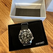 Seiko 5 Mens Stainless Steel Black Strap Automatic Watch SRPD89 5